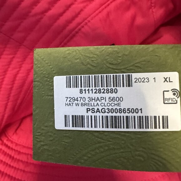 NWT GUCCI NYLON BUCKET PINK HAT GG logo Gold Size XL - Picture 5 of 6